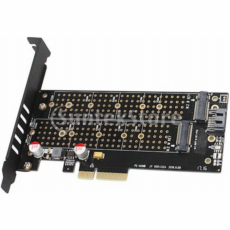 Kesoto Pcie Nvmeデュアル拡張カード M 2 Nvme Sata Ngff To Pci E 3 0x4 Bキー Mキー 通販 Lineポイント最大0 5 Get Lineショッピング