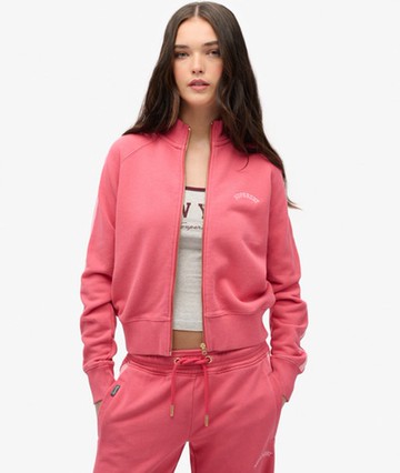 Superdry Women's Essential Logo Track Top Red Size: 8