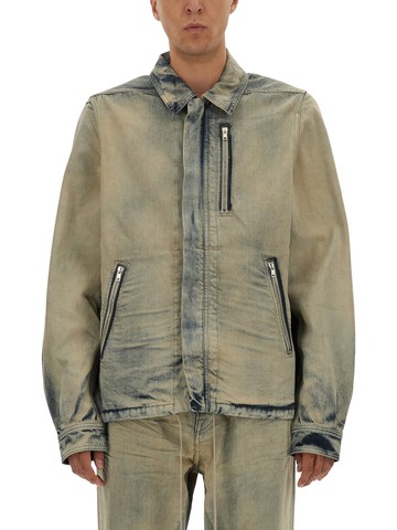 rick owens drkshdw jacket with concealed zipper