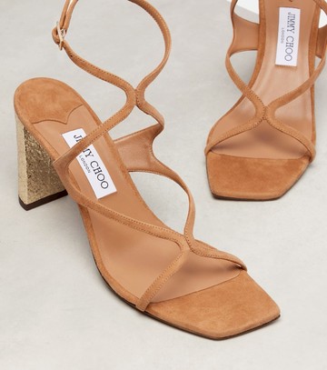 Jimmy Choo Azie 85 embellished suede sandals