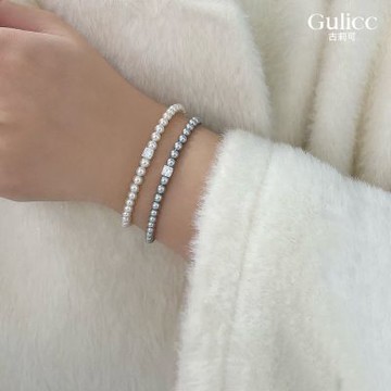 Gulicc 法式 經典 百搭 珍珠 手鍊(輕奢 手鍊 手環 手繩 韓系 首飾 飾品 珍珠 生日禮物 雙11 聖誕節)