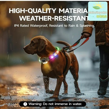 【夜光守護】寵物發光項圈 LED頸圈 狗項圈 貓項圈 USB充電 硅膠材質 長度可調 防水防咬 夜間遛狗安全必備