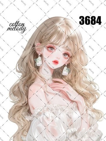 original sticker no.3684 人物貼紙 原創貼紙 原創人物貼紙 裝飾貼紙 cotton melody
