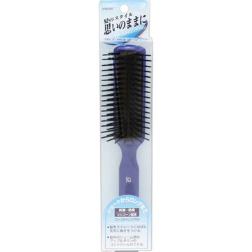 日本製 IKEMOTO 池本刷子 柔順負離子造型梳 (藍色L號)