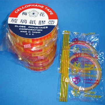 梅花牌大管芯玻璃紙膠帶/10mmx18M/12捲/束