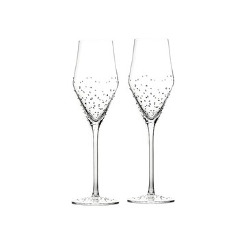 極光260 施華洛世奇水鑽香檳杯 260mlx2 兩入