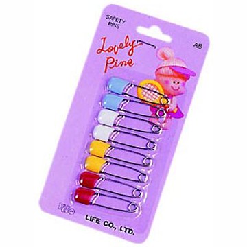 【文具通】A-8日本小支安全別針8支入 P2020022【APP滿額下單10%點數(單一帳號最高5000點)】1/31止