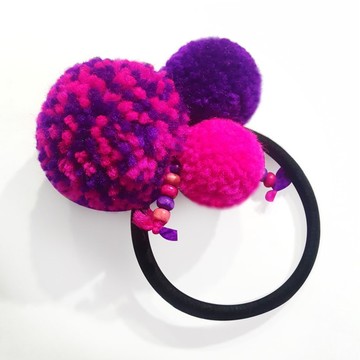 客製化 / 手工毛球髮圈 / 手環