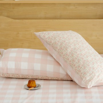 翔仔居家 華爾紗 枕套組(2入)【Picnic】信封式枕套 枕頭套 100%純棉 長纖棉 台灣製 輕薄透氣 純棉枕套