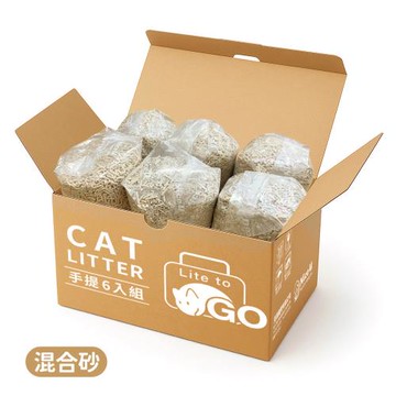 【NiceU毛樂趣】三效舒適混合貓砂(6入)