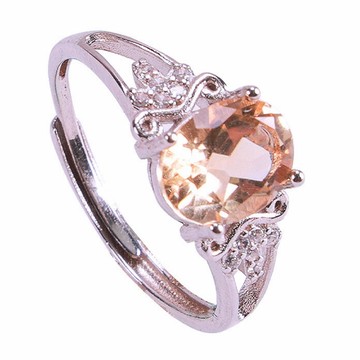 財源旺富黃水晶純銀戒 (辟邪除穢/事業運/偏財運/招財)