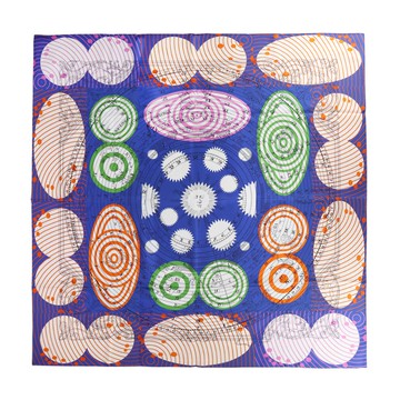 Hermes 愛馬仕 Astronomie Astrologie double天文學占星術雙面用 90 真絲披肩/方巾(藍)_廠商直送