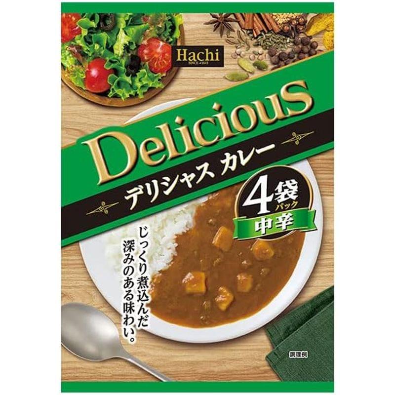 ハチ食品 デリシャスカレー 中辛 170g×4袋×12個入