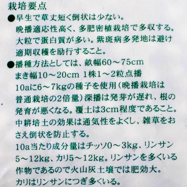 大豆 種子 エンレイ 艶麗 えんれい 1kg 長野県産