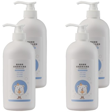奇哥 鳳梨酵素奶瓶蔬果洗滌  600ml  4瓶