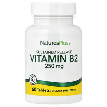 NaturesPlus, 維生素 B-2，250毫克，60片