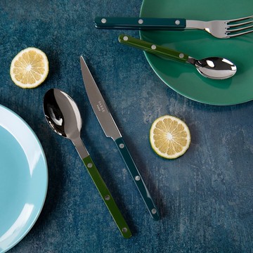 SABRE | Bistrot 復古酒館鈕扣系列 | 4件組 | 亮面 | 湖水綠