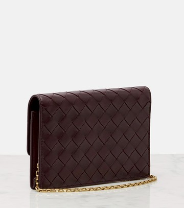 Bottega Veneta Andiamo Intrecciato leather wallet on chain