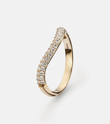 Stone and Strand Anjelica 14kt gold ring with diamonds