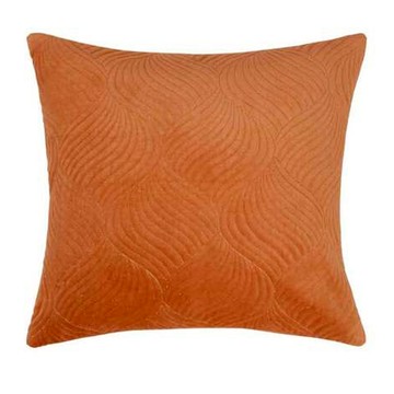 LAMINA麻花條紋素色抱枕-橘 45x45cm 柔軟舒適 簡約時尚 居家裝飾  1入