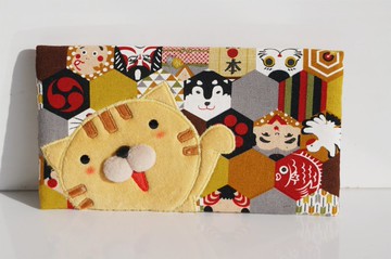 Bucute長-福氣虎新年布紅包袋/招財/限量/100%手工