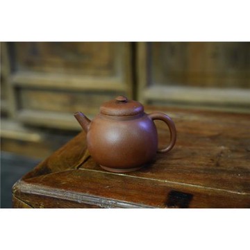 80年代臺訂全手工紫砂壺 原礦老料紫泥調砂 工夫茶小品明式龍蛋壺