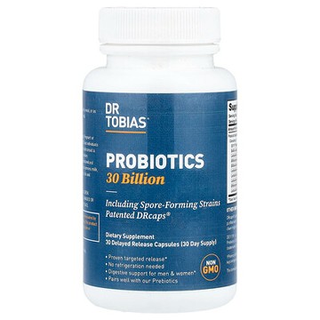Dr. Tobias, 益生菌 300 億，30 粒緩釋膠囊