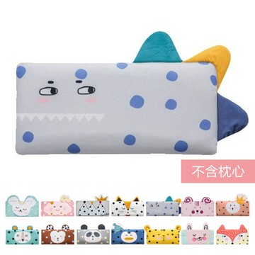 韓國 Bonitabebe - 枕套-三段式可調高兒童透氣枕用-點點恐龍 (59*29公分)