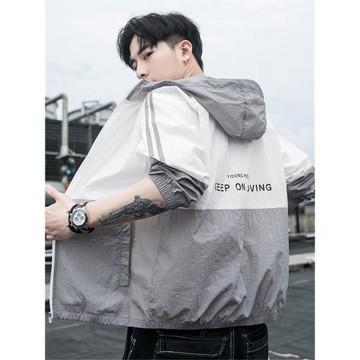 防曬衣服男士夏季ins潮牌2023新款薄夾克外穿外套春秋釣魚皮膚衣