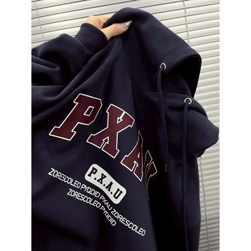 潮范十足！美式衛衣 帽踢 長袖 帽踢 美式 oversize 重磅帽t 寬鬆帽t 冬天帽t 潮牌帽t 連帽上衣 秋冬女裝