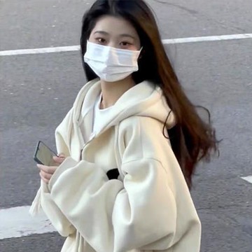 衛衣oversize小眾高街潮牌ins落肩情侶春秋連帽高級感超好看外套