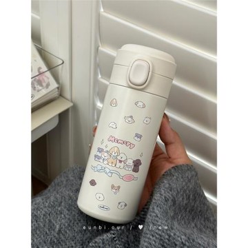 原創設計一堆小狗可愛保溫杯304不銹鋼大容量保溫壺（直飲杯）
