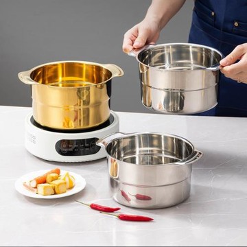 連耳轉轉鍋單人下沉式小火鍋一人一鍋清湯鍋疊疊鍋電磁爐自助涮涮