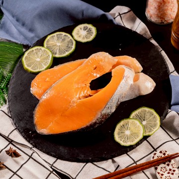 【饕針】空運鮭魚頭刀切片 250~300g±5% (無包冰) 鮭魚 切片