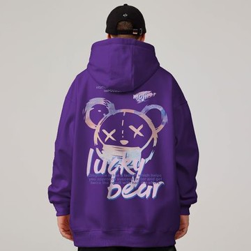 美式oversize港風連帽衛衣男生潮牌ins潮流大碼男裝春秋冬季加絨