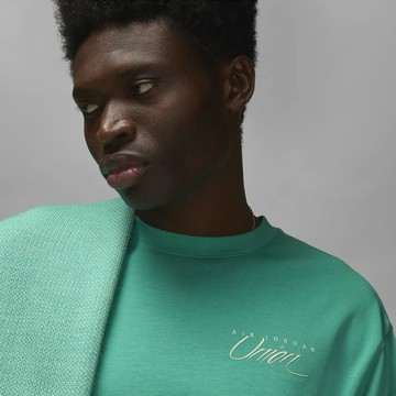 NIKE 耐吉 上衣 男款 Union聯名 Jordan 長袖上衣 大學T 運動 休閒(DV7342-370)