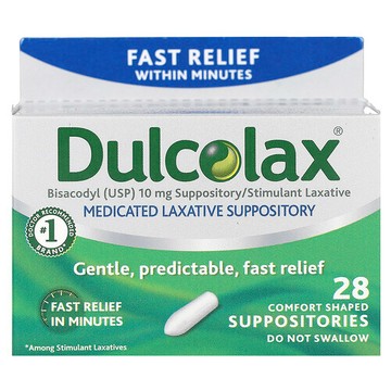 Dulcolax, 緩解排便困難栓劑，28 個舒適型栓劑