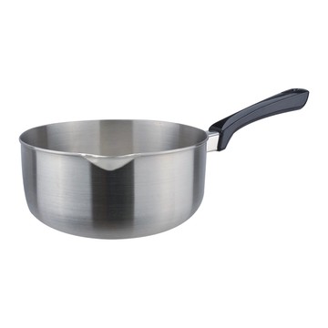 CLARE 可蕾爾 白金鋼316不鏽鋼雪平鍋料理鍋泡麵鍋單把鍋湯鍋 22cm無蓋-Leidea樂德兒