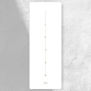 頂級PU標準型乾濕止滑天然橡膠正位線瑜珈墊5mm 雲白