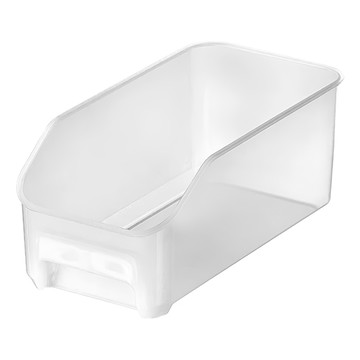 品屋 納川 冰箱果蔬收納盒A0402 PP樹脂材質  16.8 x 34.5 x 14cm  透明磨砂  1個