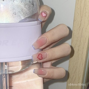【優選好物】氣質超仙美甲穿戴甲成品甲片指甲貼片網紅防水假指甲中長款蝴蝶jioyh bmMl