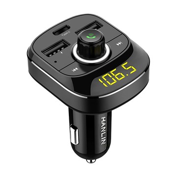 HANLIN 車載超快充藍芽MP3撥放器 Type-C接口  黑色  1個