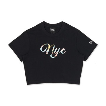 NEW ERA 女 短袖上衣 WOMEN FLORAL NYC 黑 NE13527208