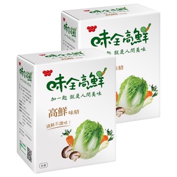 味全 高鮮味精 500g  嚴選台灣契作蔬果原料製作  原料通過農殘檢驗  獨家日本造粒技術  2盒