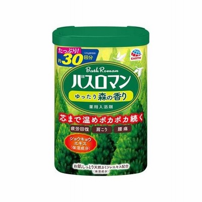 バスロマン ゆったり森の香り 600g　アース製薬