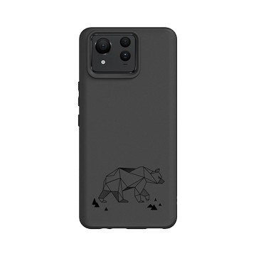 Zenfone 11 Ultra SolidSuit 黑 - Animal Silhouette / 動物剪影 - 動物幾何-北極熊