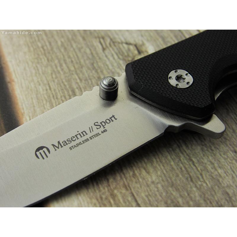 マセリン 46004G10N スポーツ フリッパー ライナーロック 折り畳みナイフ,Maserin Sport folding knife メール便配送可