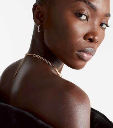 Anita Ko Melrose 18kt white gold huggie earrings with diamonds