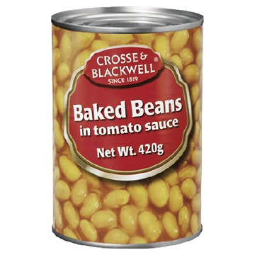 CROSSE&BLACKWELL 茄汁焗豆 420g 英式早餐經典菜色 英國原裝進口  1罐
