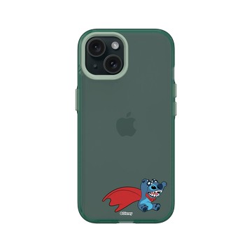 iPhone 15 Clear 憂墨綠 - 迪士尼-史迪奇 Disney Stitch - 史迪奇 - 超能史迪奇